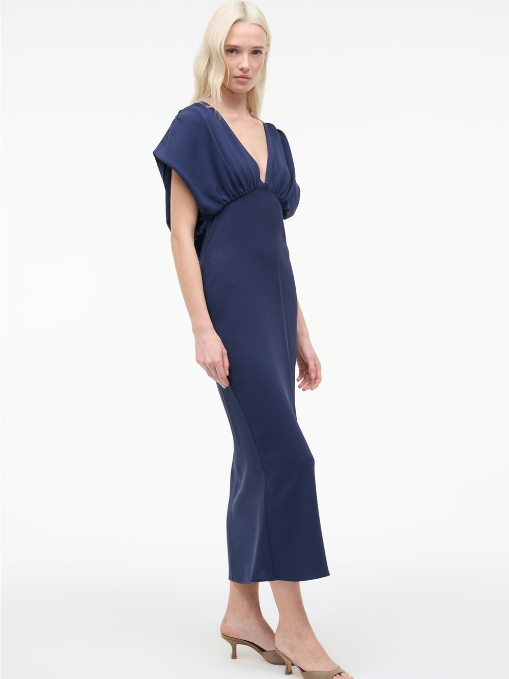 STAUD Char Dress ~ Navy